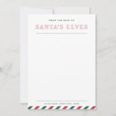 Van het bureau van de elfen van Sinterklaas Kerstm Notitiekaartje (Voorkant)