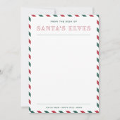 Van het bureau van de elfen van Sinterklaas Kerstm Notitiekaartje (Voorkant)