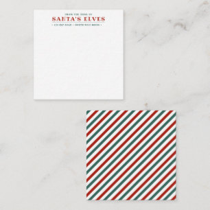 Van het bureau van de Elves Mini Note-Kaart van Sa Notitiekaartje