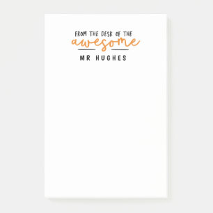Van het bureau van de heldere leuke leraar cadeau  post-it® notes