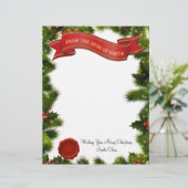 Van het bureau van de kerstbrief met zegel - edita (Staand voorkant)