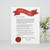 Van het bureau van de kerstbrief met zegel - edita (Staand voorkant)