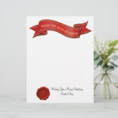 Van het bureau van de kerstbrief met zegel - edita (Staand voorkant)