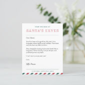 Van het bureau van de kerstbrief van de kerstman v (Staand voorkant)