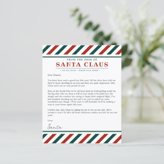 Van het bureau van de kerstman (Staand voorkant)