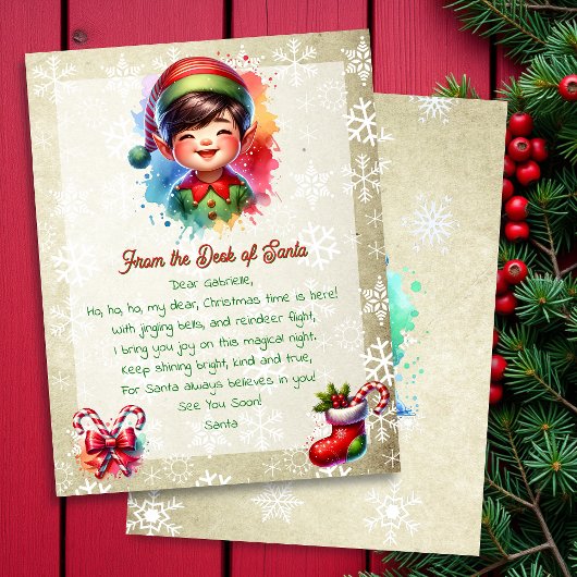 Van het bureau van de kerstman voor kinderen | Ani