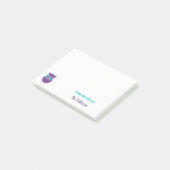 Van het bureau van de leraar Owl, gepersonaliseerd Post-it® Notes (Schuin)
