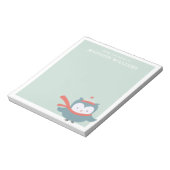Van het bureau van de naam Winter Owl Notitieblok (Gedraaid)