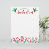 Van het Bureau van de Waterverf van de Kerstman Briefhoofd (Staand voorkant)