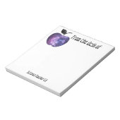 Van het bureau van de wetenschappelijk leraar notitieblok (Gedraaid)