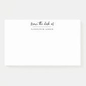 Van het bureau van eenvoudige manuscript gepersona post-it® notes (Voorkant)