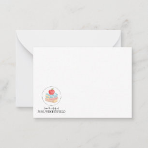 Van het bureau van - Flat Note Kaart - Voor docent Notitiekaartje