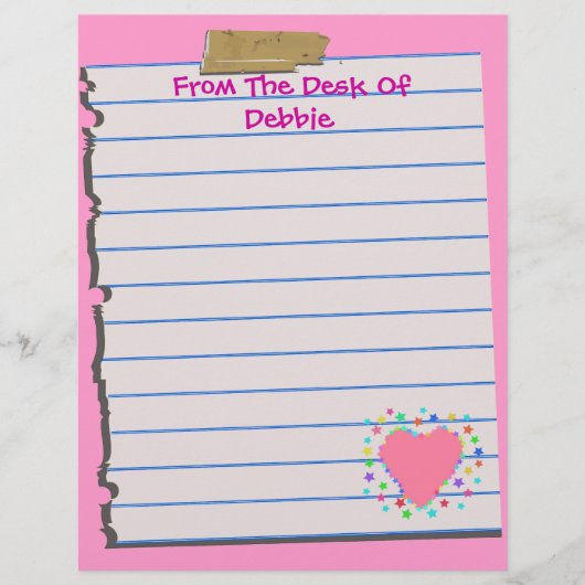 Van het bureau van...Fun Letterhead Stationery (Voorkant)