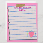 Van het bureau van...Fun Letterhead Stationery (Voorkant / Achterkant)