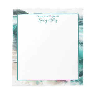 Van het bureau van   Gepersonaliseerde oceaangolve Notitieblok
