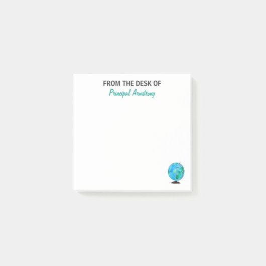 Van het bureau van het belangrijkste persoonlijke post-it® notes (Voorkant)