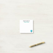 Van het bureau van het belangrijkste persoonlijke post-it® notes (Op bureau)