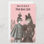 Van het bureau van het Briefpapier - Elegant Victo (Voorkant / Achterkant)