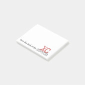 Van het bureau van het XC-touringcarland Post-it® Notes (Schuin)
