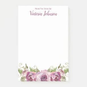 Van het bureau van lavendel Rozen 4 x 6 Post-it® Notes