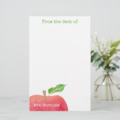 Van het bureau van leraar Red Apple, speciaal gepe Briefpapier (Staand voorkant)