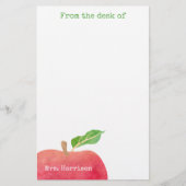 Van het bureau van leraar Red Apple, speciaal gepe Briefpapier (Voorkant)
