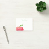 Van het bureau van leraar rode Waterverf Apple Post-it® Notes (Kantoor)