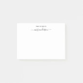 Van het bureau van leraar Trendy-scriptnaam Post-it® Notes (Voorkant)