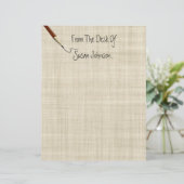 Van het bureau van... Letterhead Stationery (Staand voorkant)