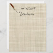 Van het bureau van... Letterhead Stationery (Voorkant / Achterkant)