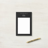 Van het bureau van minimalistische eenvoudige busi post-it® notes (Op bureau)