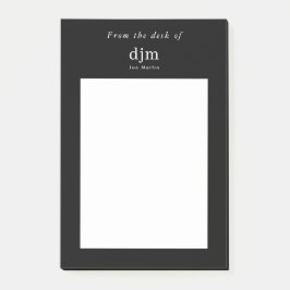 Van het bureau van minimalistische eenvoudige busi post-it® notes