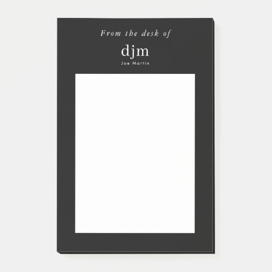 Van het bureau van minimalistische eenvoudige busi post-it® notes (Voorkant)