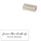 Van het bureau van modern kalligrafiehout 	rubberstempel (Gestempeld)