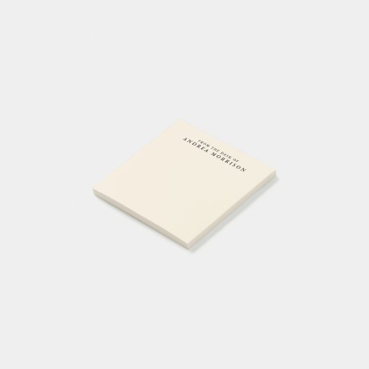 Van het bureau van Monogram eierschaal Eenvoudig & Post-it® Notes (Schuin)