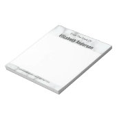 Van het bureau van Naam Elegant namaak wit marmer Notitieblok (Gedraaid)