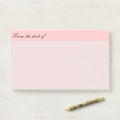 Van het bureau van Pink Post-it® Notes (Op bureau)