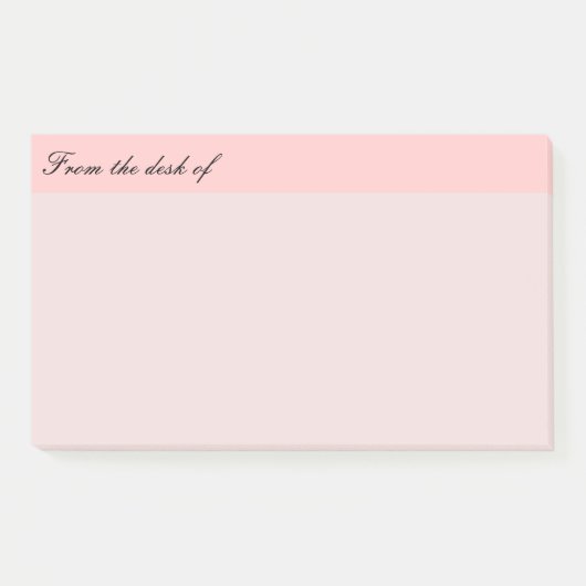 Van het bureau van Pink Post-it® Notes (Voorkant)