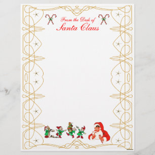 Van het bureau van Santa Claus Letterhead