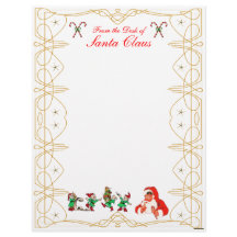 Van het bureau van Santa Claus Letterhead
