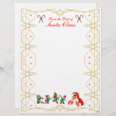 Van het bureau van Santa Claus Letterhead (Voorkant / Achterkant)