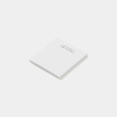 Van het bureau van Simple Monogram Grijs Post-it® Notes (Schuin)