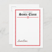 Van het bureau van Sinterklaas Briefkaart (Voorkant / Achterkant)