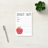 Van het bureau van uw leraar Happy Mail Apple Post-it® Notes (Kantoor)