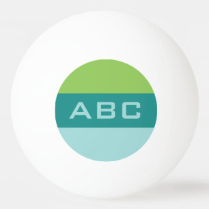 Van het de douanemonogram van het Patroon van Pingpongballen