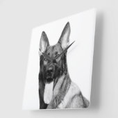 Van het de herders dierlijk huisdier van de hond vierkante klok (Hoek)