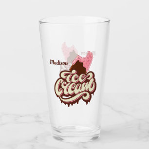 Van het de naamRoomijs van de douane de pintglas Glas