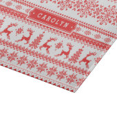 Van het de sweater rood eerlijk eiland van snijplank (Hoek)