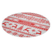 Van het de sweater rood eerlijk eiland van snijplank (Hoek)