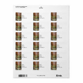 Van het etiket van het altaaradres (Full Sheet)